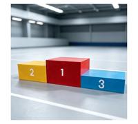 Podium De Cérémonie De Récompense Athlétique, Le Podium Des Champions, | Podium à 3 Niveaux for Cérémonie de Remise des Prix en bois coloré,podium jeu(210cm/82.7in)
