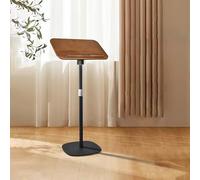 Podium de conférence portable réglable en hauteur pour présentations, bureau compact avec design incliné, idéal pour les églises, les bureaux et les événements