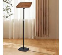 Podium de conférence portable réglable en hauteur pour présentations, bureau compact avec design incliné, idéal pour les églises, les bureaux et les événements