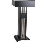 Podium De Présentation en Bois - Podium Debout - Pupitre sur Pied Robuste en Acier Inoxydable pour Discours De Conférence, Conférenciers D'auditorium, élections Politiques.
