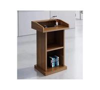 Podium d'église portable pour conférences, pupitre d'enseignement en bois de teck, support de présentation, idéal pour les sermons et les conférences