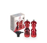 Podium Duo moulin poivre et moulin sel acryl rouge 18 cm