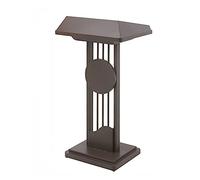 Podium en acier inoxydable - Support de lutrin moderne pour église, mariages, restaurants, bureaux et salles de classe, station de barman élégante pour café profond