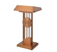 Podium en acier inoxydable - Support de lutrin moderne pour église, mariages, restaurants, bureaux et salles de classe, station de barman élégante pour café profond