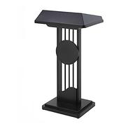 Podium en acier inoxydable - Support de lutrin moderne pour église, mariages, restaurants, bureaux et salles de classe, station de barman élégante pour café profond
