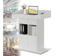 Podium en bois massif - Lutrin double couche pour église, salle de classe et discours - 100,1 x 50,8 cm finition originale, base stable pour les conférences et les présentations en public