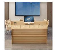 Podium en bois pour enseignants et églises, lutrin réglable en hauteur avec support de rangement, pupitre polyvalent pour salle de classe pour présentations - 80 cm/120 cm/150 cm