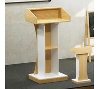 Podium en bois pour lutrin, base lourde pour salle de classe, église, conférences des enseignants, mariages et discours, durable et élégant (B)