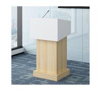 Podium en bois pour présentations, pupitre d'église, pupitre de conférence, support robuste pour parler en public (modèle 73 x 127 cm)