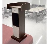 Podium en métal incurvé réglable pour présentations professionnelles, support de lutrin réglable en hauteur pour bureau, salle de réunion, conférence, séminaire, idéal pour un usage commercial