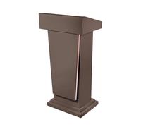 Podium en métal multi-usage pour conférences, pupitres d'église avec 3 niveaux de rangement, idéal pour les salles de classe modernes, mariages, concerts, événements, marron