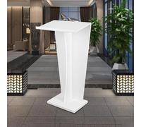 Podium incurvé en métal - Lutrin portable pour églises et événements, design haut avec large surface de lecture pour conférences et présentations