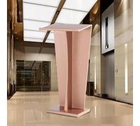 Podium incurvé en métal - Lutrin portable pour églises et événements, design haut avec large surface de lecture pour conférences et présentations