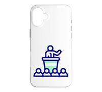 Podium Lutrin Discours Conférence Débat Chaire Oratoire Coque pour iPhone 16 Plus