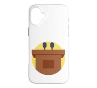 Podium Lutrin Discours Conférence Débat Chaire Oratoire Coque pour iPhone 16 Plus