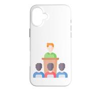 Podium Lutrin Discours Conférence Débat Chaire Oratoire Coque pour iPhone 16 Plus