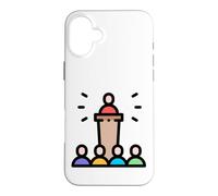 Podium Lutrin Discours Conférence Débat Chaire Oratoire Coque pour iPhone 16 Plus