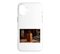Podium Lutrin Discours Conférence Débat Chaire Oratoire Coque pour iPhone 16 Plus