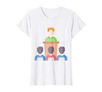 Podium Lutrin Discours Conférence Débat Chaire Oratoire T-Shirt Graphique avec Valeur