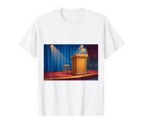 Podium Lutrin Discours Conférence Débat Chaire Oratoire T-Shirt Graphique avec Valeur