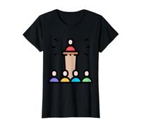Podium Lutrin Discours Conférence Débat Chaire Oratoire T-Shirt Graphique avec Valeur, Femme, Noir, XS