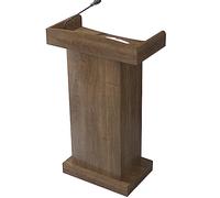 Podium mobile à roulettes - Support de lutrin réglable pour église et salle de classe, support pour ordinateur portable et livre, idéal pour la lecture, l'enseignement, les présentations et les