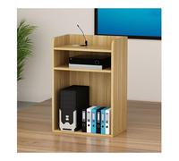 Podium mobile multifonction - Bureau de réception en teck pour églises, salles de classe et conférences - Idéal pour mariages, événements, présentations et conférences