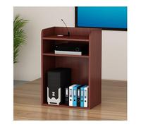 Podium mobile multifonction pour églises, conférences et événements - Chaire debout en teck, bureau de réception parfait pour les mariages et les salles de classe