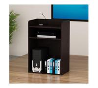 Podium mobile pour églises, événements et conférences - Pupitre multifonction en teck pour salles de classe, mariages et prise de parole en public - Bureau de réception debout élégant