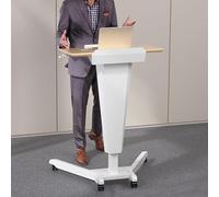 Podium mobile réglable en hauteur polyvalent pour restaurants, églises, séminaires et écoles - Plateforme de prise de parole en public portable
