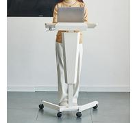 Podium mobile réglable - Lutrin sur pied multifonction pour restaurants, églises, séminaires et écoles - Support de présentation portable avec contrôle de la hauteur