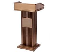Podium personnalisable en acier inoxydable avec ContainerFloor Podium pour l'église Séminaire et école Options personnalisées de logo et de texte pour un usage professionnel