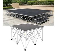 podium Plateforme de scène modulaire et portable connectable de 30/50/100/122 cm Élévateur de scène pliable et léger Pour événements,performances en direct