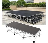 podium Plateforme de scène modulaire et portable connectable de 30/50/100/122 cm Élévateur de scène pliable et léger Pour événements,performances en direct