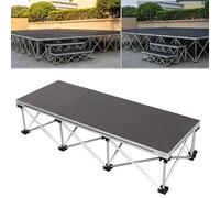 podium Plateforme de scène pliable et portable, Élévateur de scène connectable pour événements, spectacles de chanteurs et concerts, Léger et facile à monter
