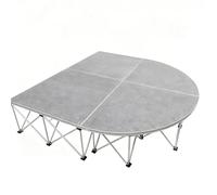 podium Plateforme pliante de 79 x 79 pouces pour événements, système modulaire de rehausseurs de scène connectables de 20, 40, 60 et 80 cm de hauteur(H 20CM/7.9IN)