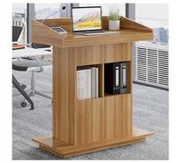 Podium polyvalent en bois pour église, bureau et école - Lutrin idéal avec rangement pour conférences, séminaires et prise de parole en public - Chevalet de débat et de présentation professionnel