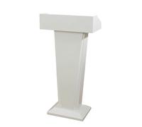 Podium polyvalent en métal pour discours et présentations - Élégant lutrin blanc pour les écoles, les entreprises et les événements - Construction en fer durable, idéal pour les professionnels
