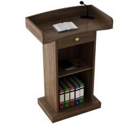 Podium portable avec tiroir - Support de bureau spacieux pour église et salle de classe - Hauteur réglable - Pour bureau et étude - Idéal pour les présentations et les discours