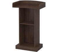 Podium portable, bureau de réception avec grand espace de rangement, pupitre d'église avec étagère, support d'hôtesse léger pour événements, solution d'affichage polyvalente pour les présentations