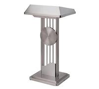 Podium portable en acrylique et acier inoxydable, lutrin autonome pour église, école et événements de discours - 47,7 x 40,9 cm