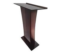 Podium portable en acrylique marron - Lutrin transparent pour église, école, bureau et cérémonies - Support de présentation élégant en acrylique pour événements