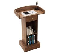 Podium portable en bois - Bureau de réception pour mariage, prise de parole en public - Plateforme de présentation polyvalente - Station d'affichage professionnelle.