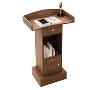 Podium portable en bois - Bureau de réception pour réception de mariage, cérémonie de mariage, table de discours - Podium réglable pour événements et présentations
