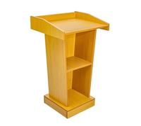 Podium portable en bois pour conférences, présentations en salle de classe et prise de parole en public - lutrin de sol réglable pour une utilisation facile et une meilleure visibilité