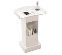 Podium portable en bois pour réception, mariage et prise de parole en public, bureau de bienvenue polyvalent, plate-forme de présentation