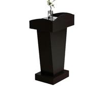 Podium portable minimaliste en bois avec bureau et rangement ouvert - Idéal pour les conférences, les écoles, les présentations et l'enseignement - Améliorez votre expérience de parole