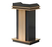 Podium portable réglable en bois avec rangement - Parfait pour l'église, la salle de classe et les présentations - Élégant bureau de réception (couleur : A1) - Améliorez votre expérience de parole