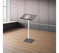Podium réglable en acrylique portable avec surface inclinée et rebord en acrylique transparent pour salles de classe et églises Idéal pour les présentations et les discours