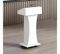 Podium réglable en bois, lutrin mobile pour conférences, présentations, discours dans les salles de classe, églises, réunions et auditoriums
